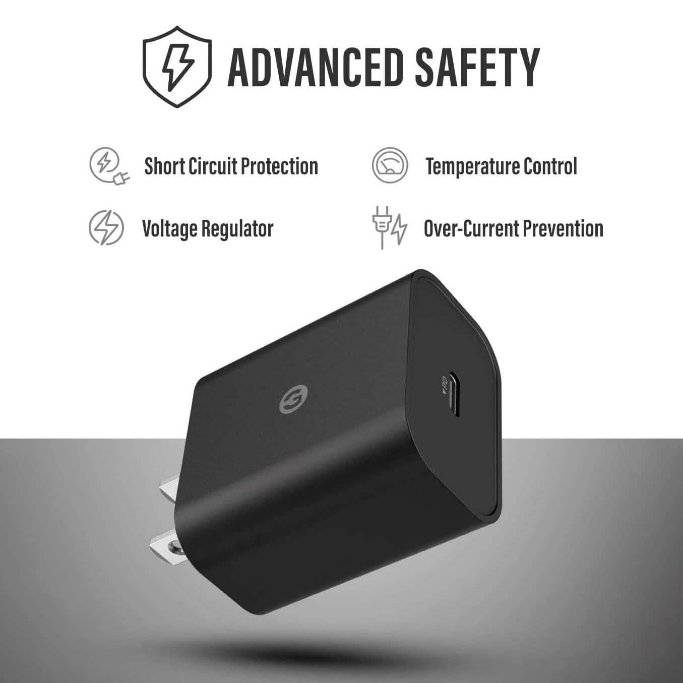 20W USB-C Ladegerät PD Schnelllade-Netzstecker Netzteil Block