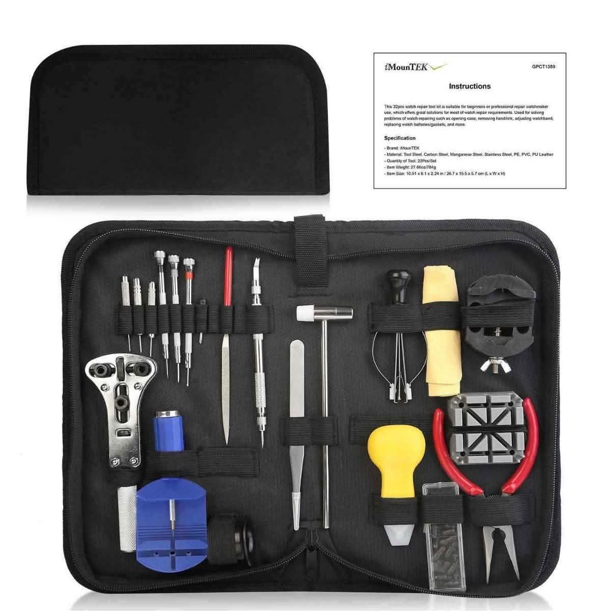 21-teilig: Uhrenreparatur-Werkzeug-Set Hand