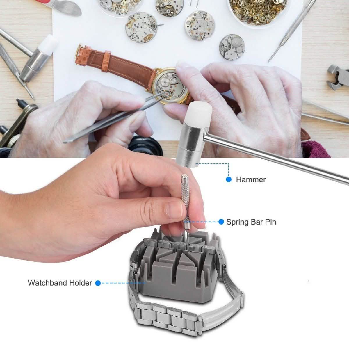 21-teilig: Uhrenreparatur-Werkzeug-Set Hand