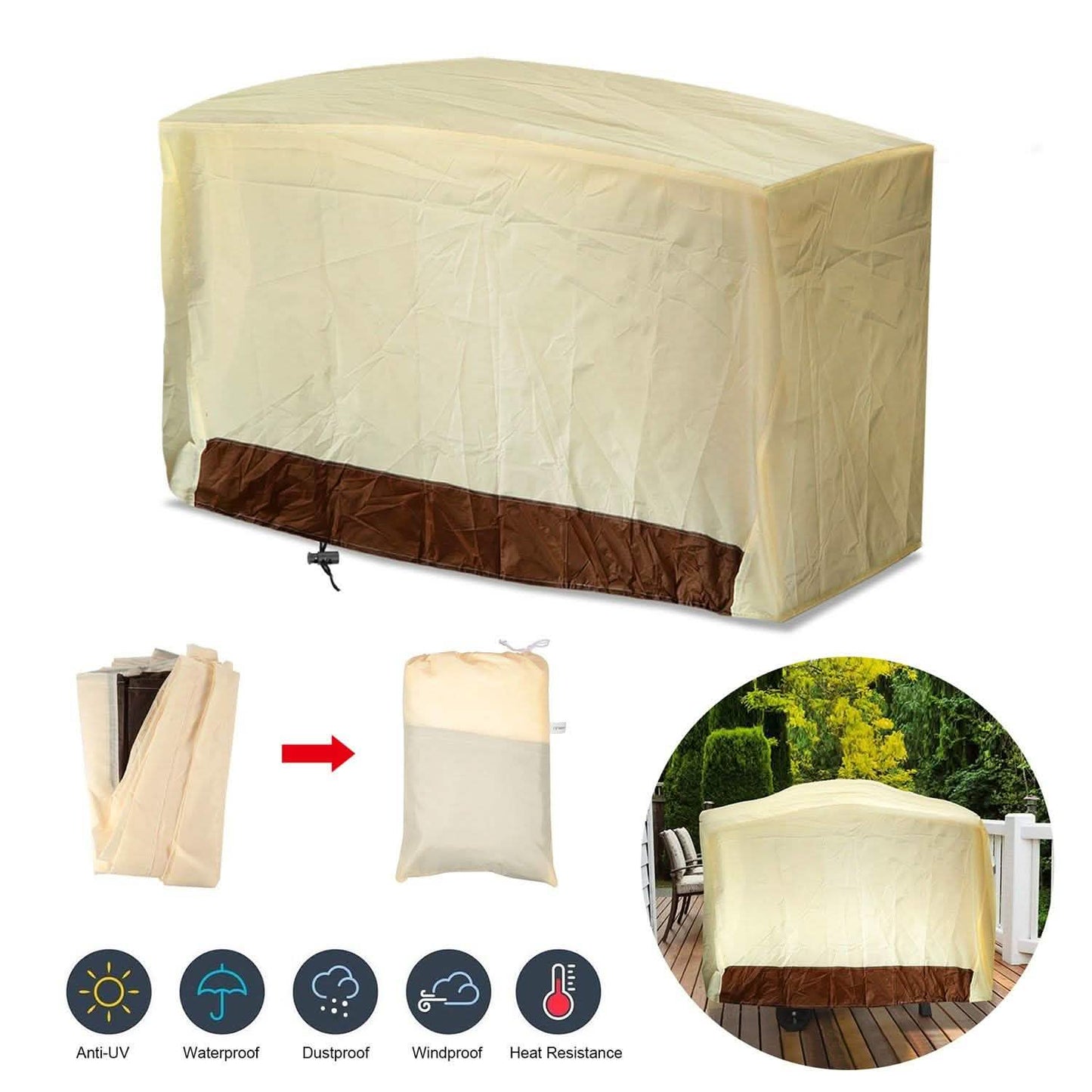 210D Wasserdichte Outdoor BBQ Grillabdeckung