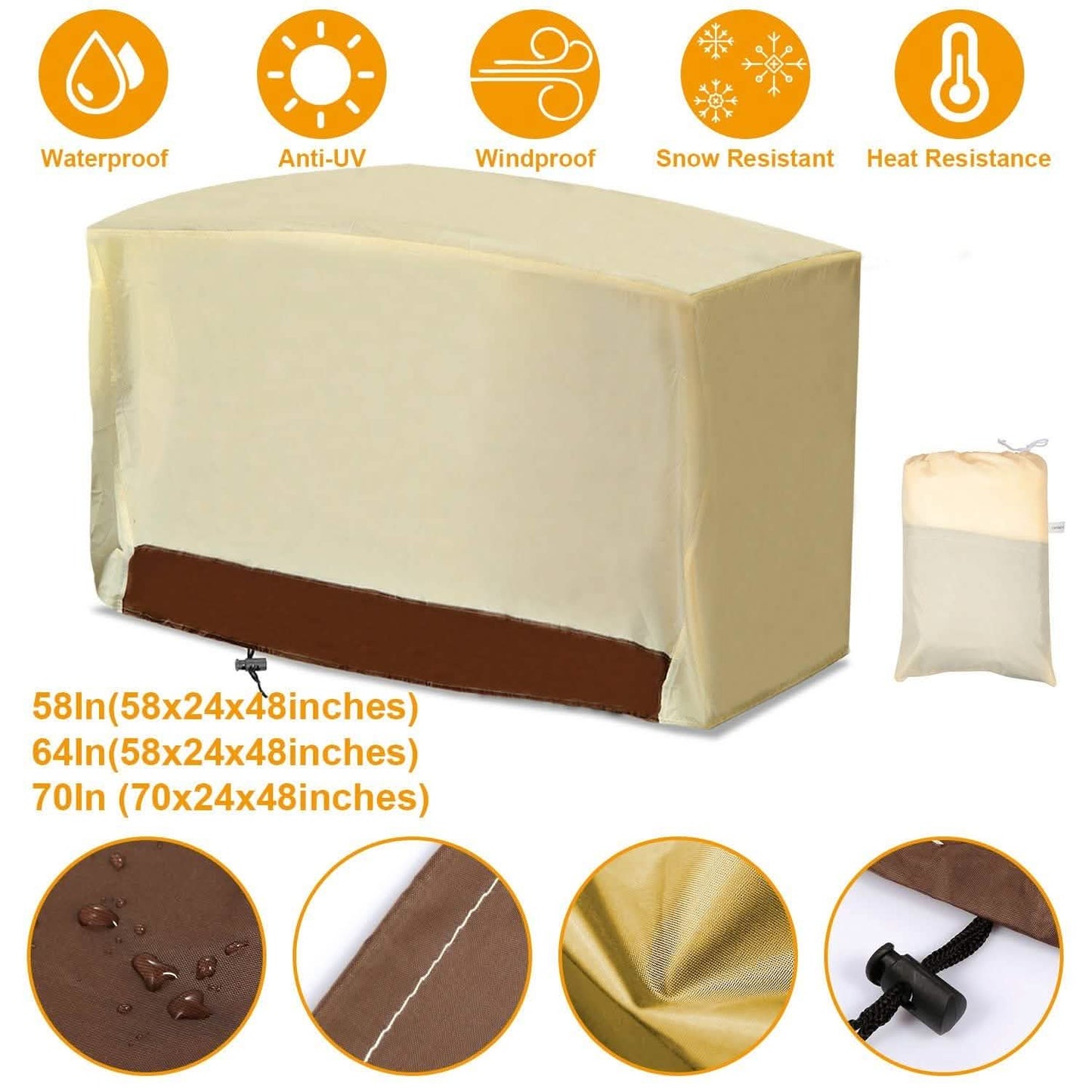 210D Wasserdichte Outdoor BBQ Grillabdeckung