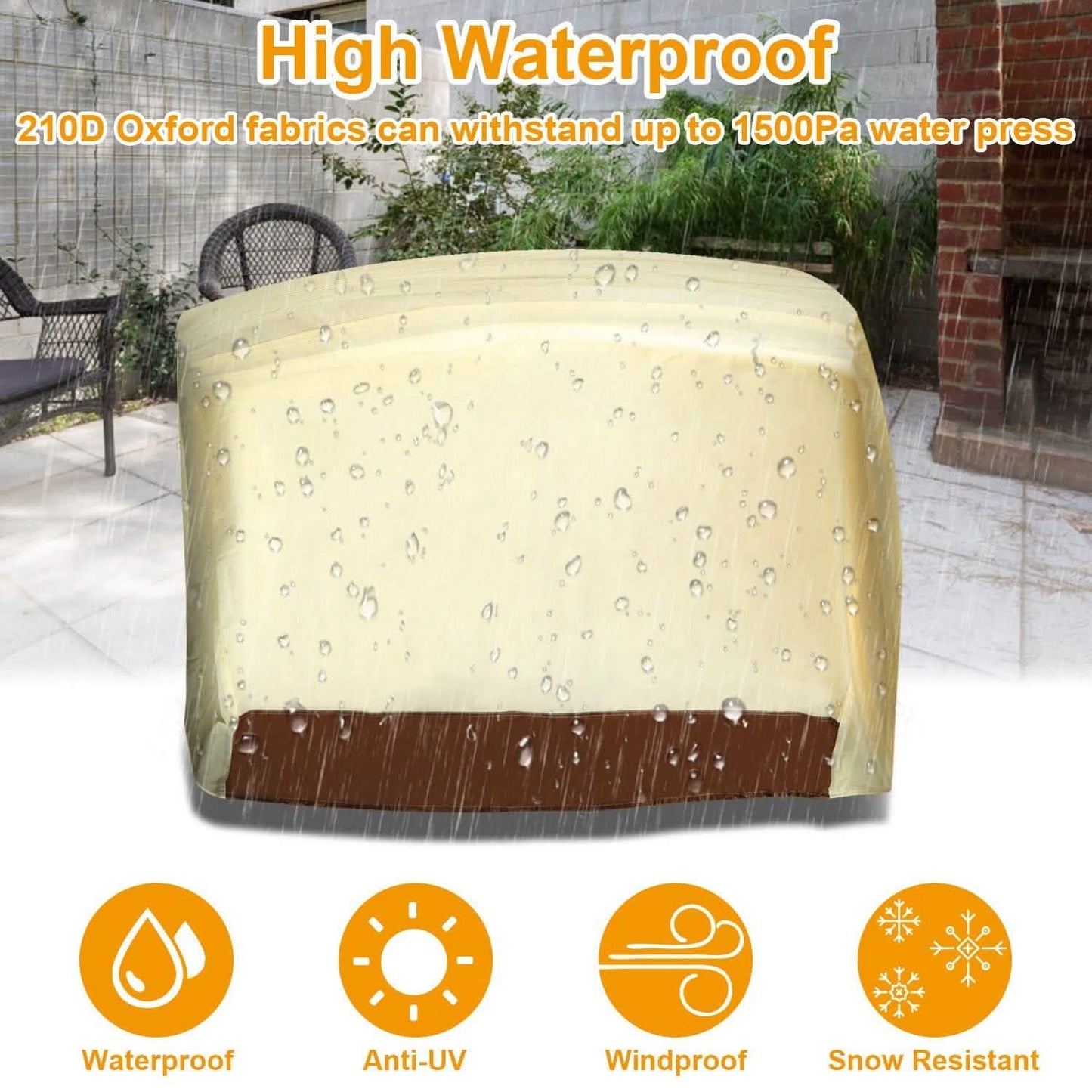 210D Wasserdichte Outdoor BBQ Grillabdeckung