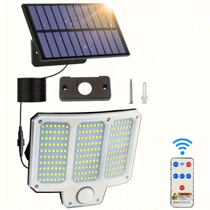 210LED Superheller Bewegungssensor Solar Starke Leistung LED Gartenwandleuchte