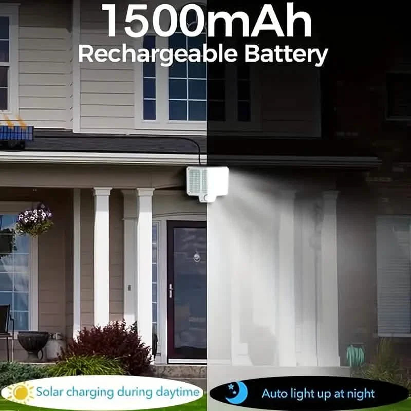 210LED Superheller Bewegungssensor Solar Starke Leistung LED Gartenwandleuchte