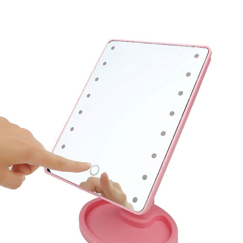 22 LED Touchscreen Kosmetikspiegel mit Standfuß