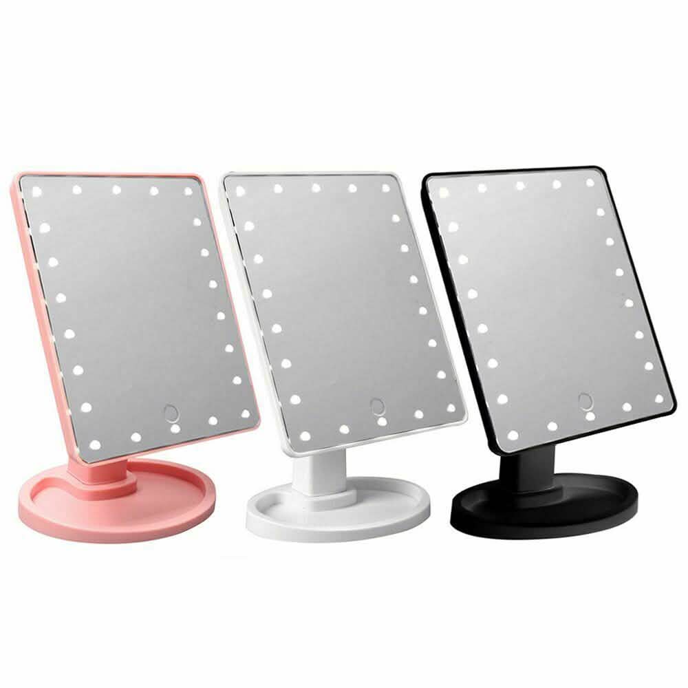 22 LED Touchscreen Kosmetikspiegel mit Standfuß