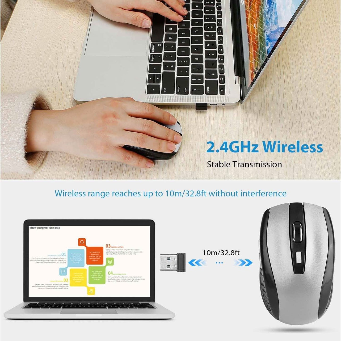 2.4 G Kabellose Gaming-Maus Optisch