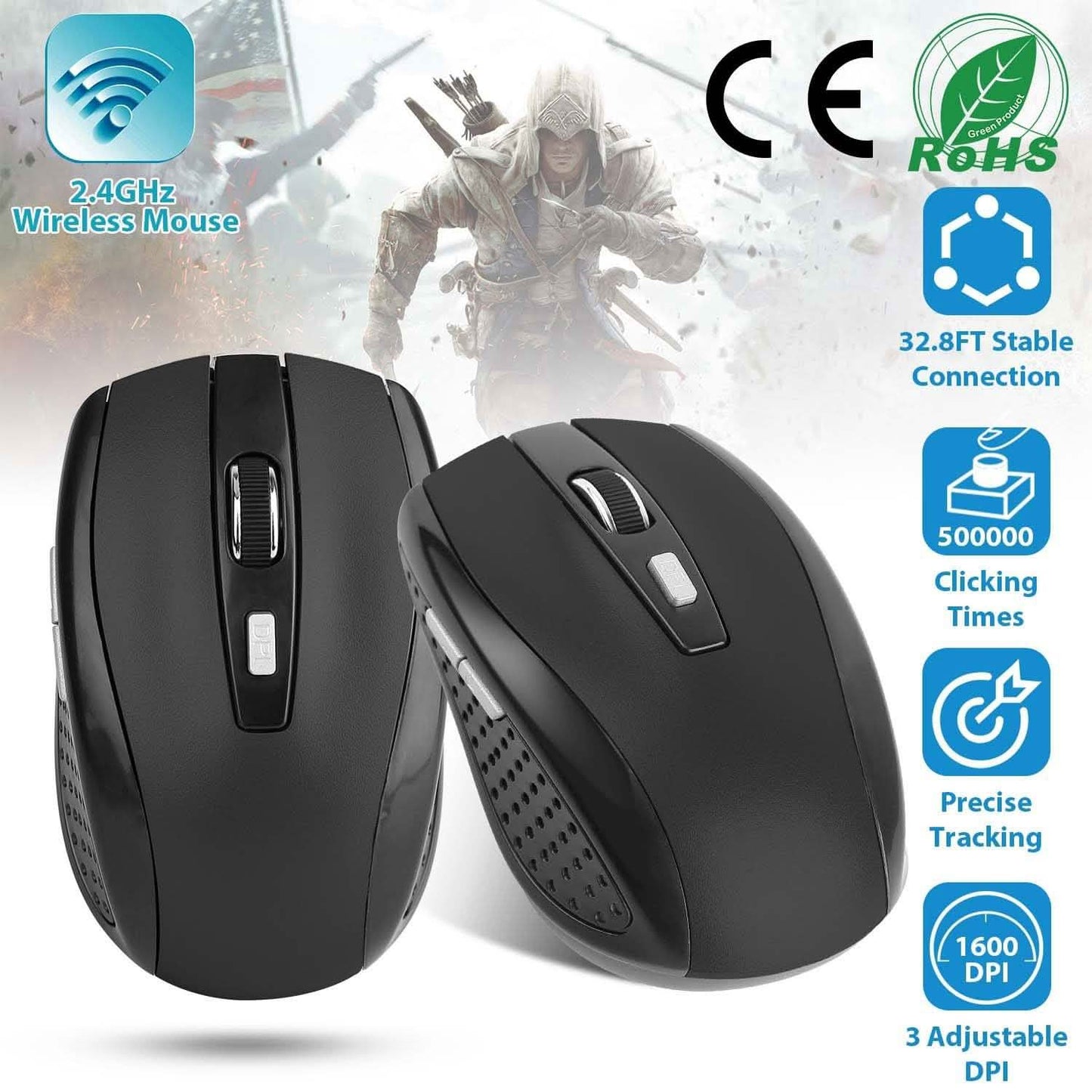 2.4 G Kabellose Gaming-Maus Optisch
