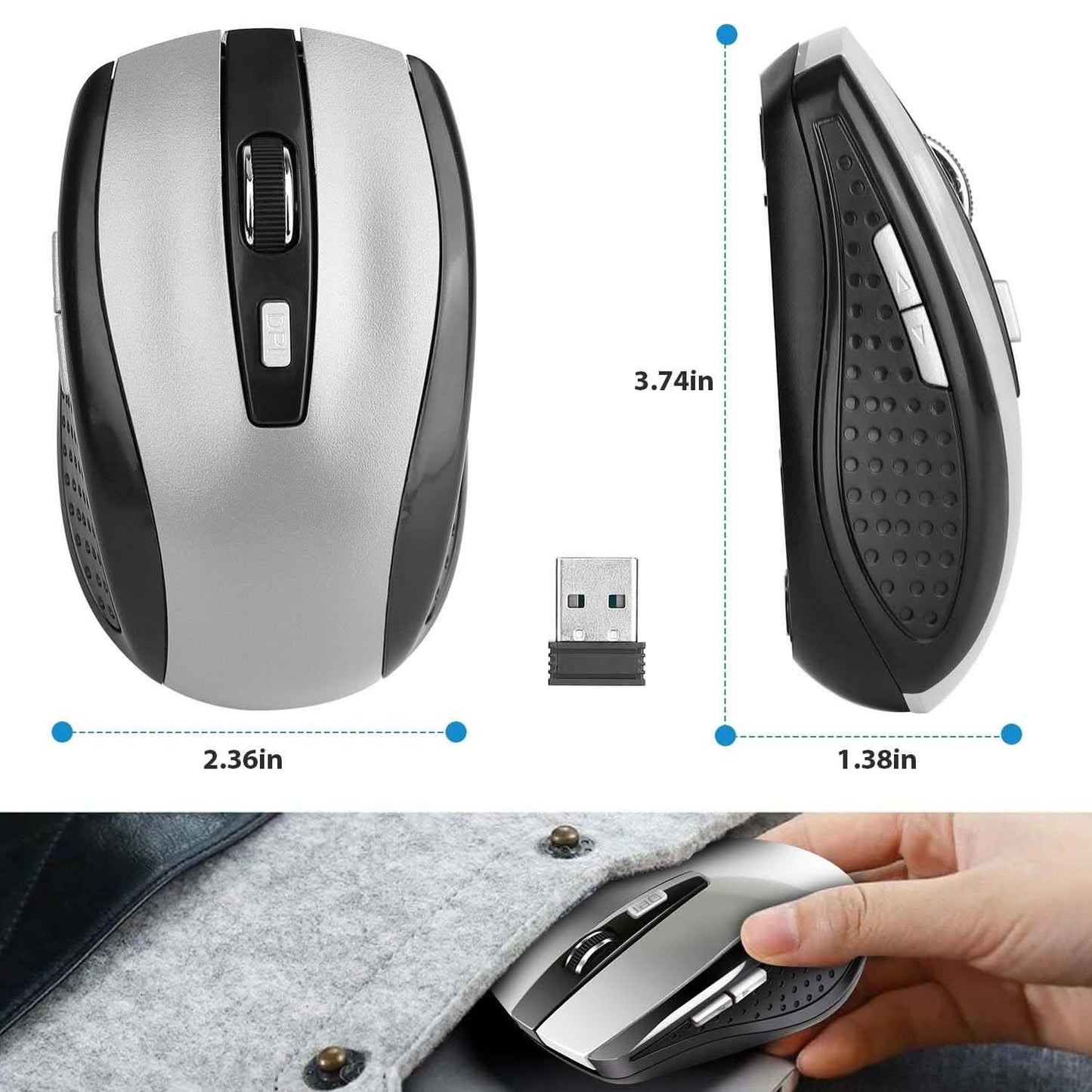 2.4 G Kabellose Gaming-Maus Optisch