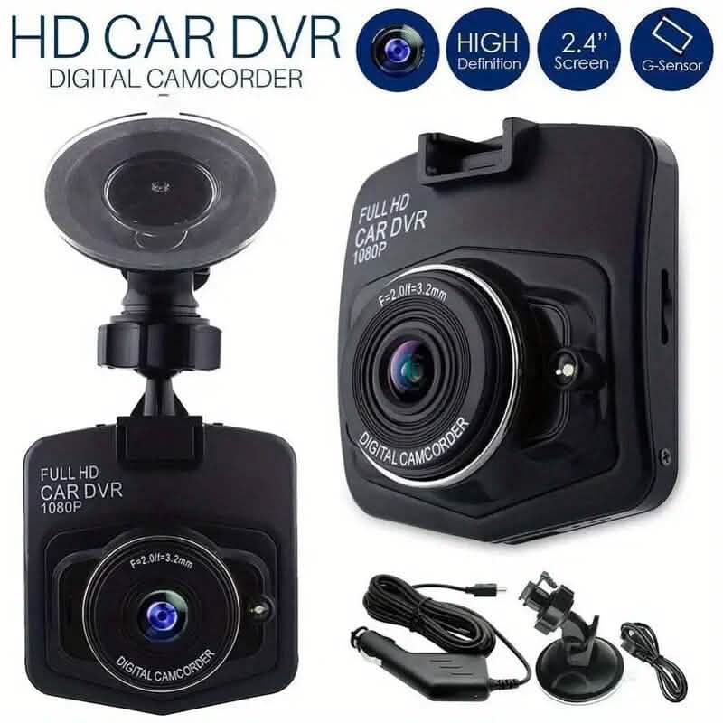 2,4-Zoll Full HD 1080P Dashcam, schwarz