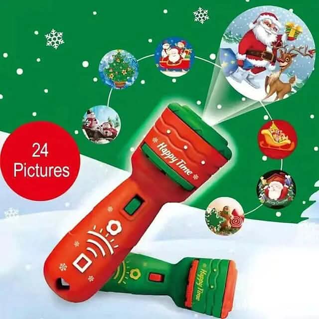 24 Muster Weihnachts-Taschenlampen-Projektorlampe