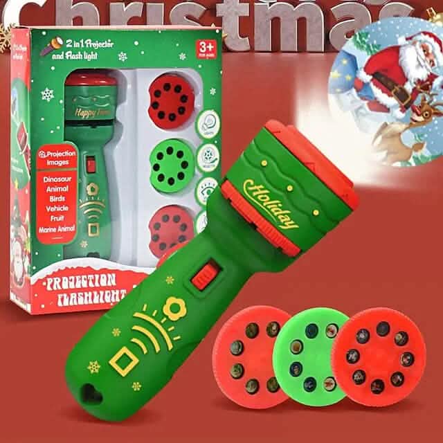 24 Muster Weihnachts-Taschenlampen-Projektorlampe