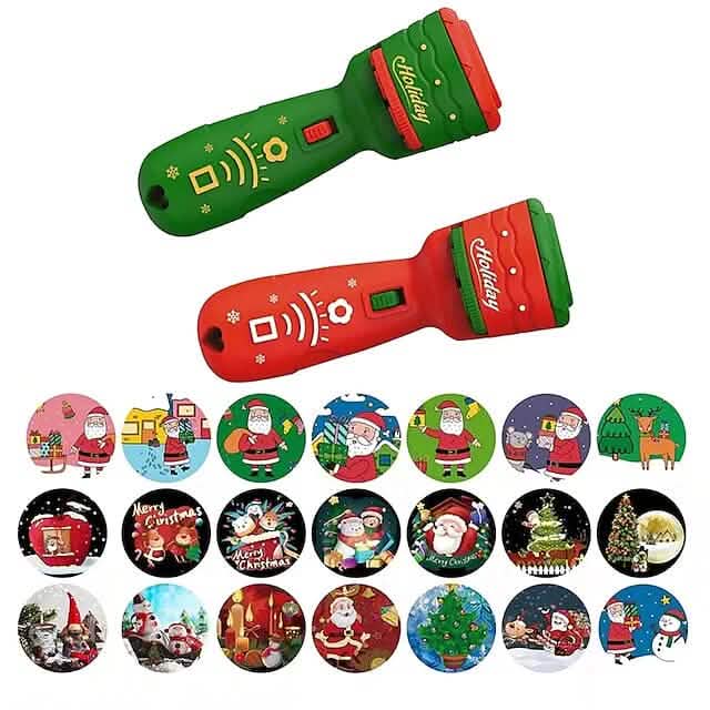 24 Muster Weihnachts-Taschenlampen-Projektorlampe