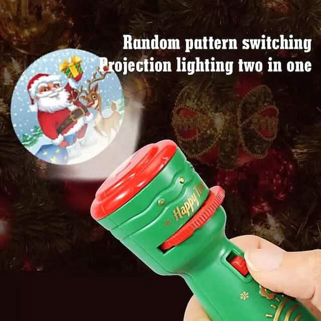 24 Muster Weihnachts-Taschenlampen-Projektorlampe