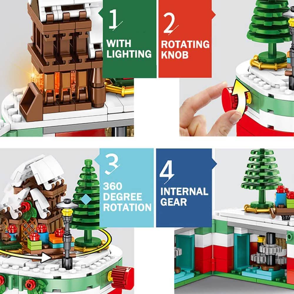 249-teilig: Weihnachts-Bausteine-Spielset