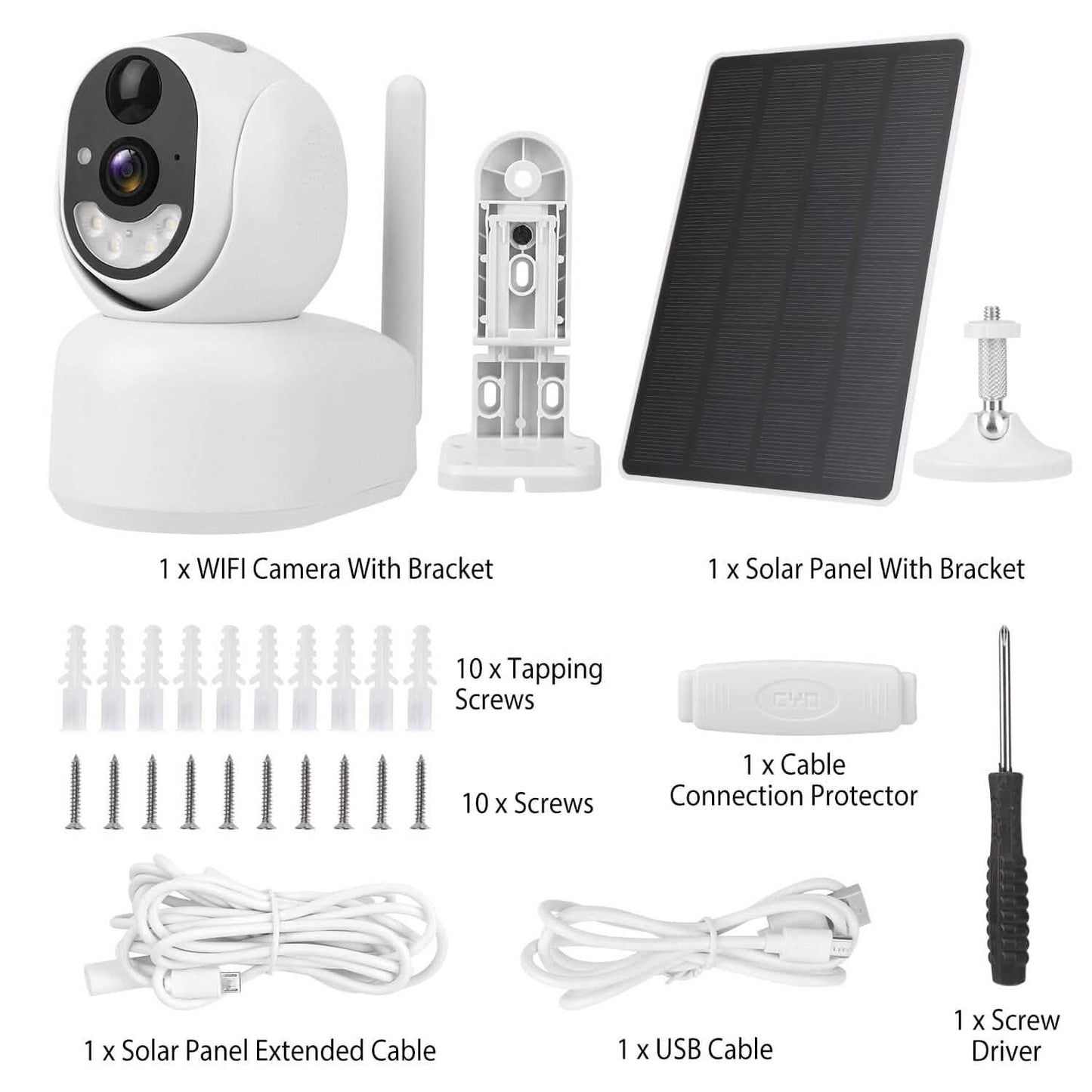 2.4G Wifi Solar Funk 1080P Überwachungskamera mit Flutlicht Nachtsicht