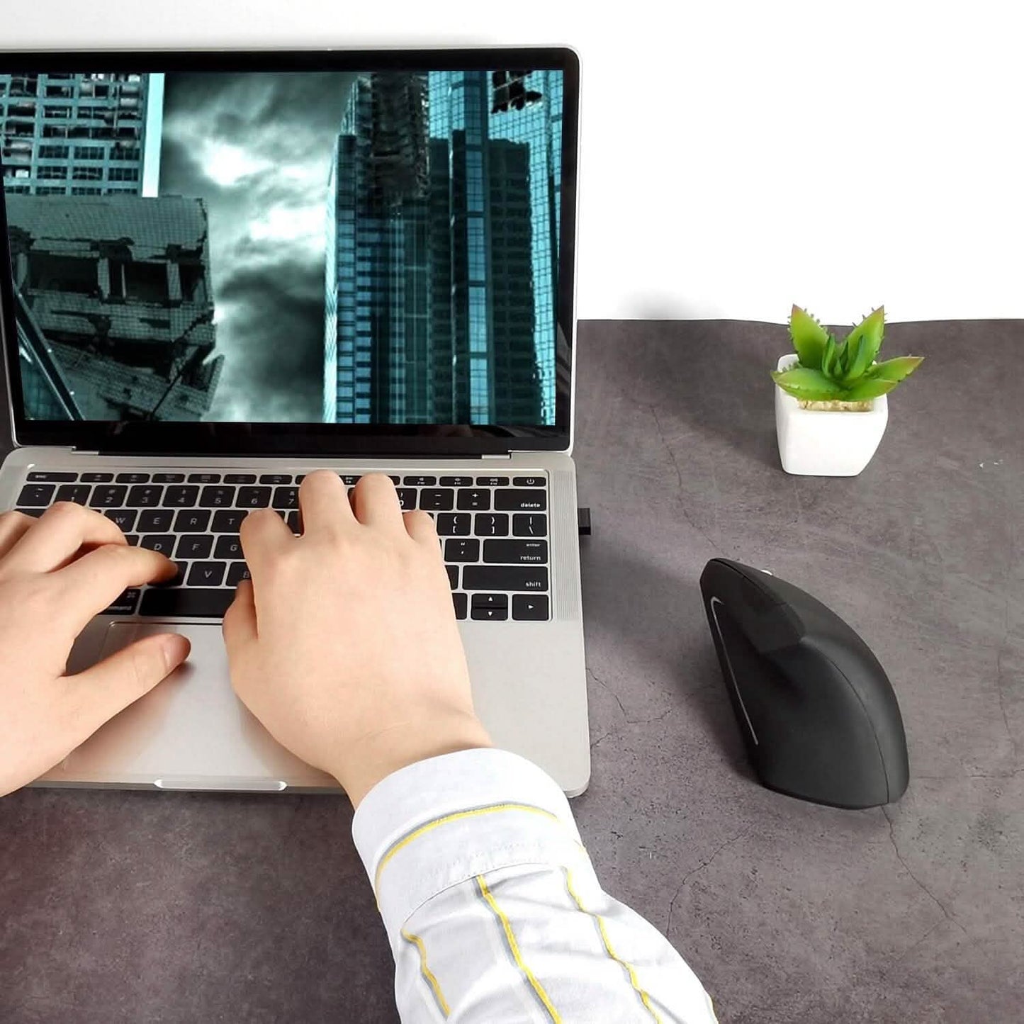 2.4G kabellose vertikale Maus Ergonomische optische Maus