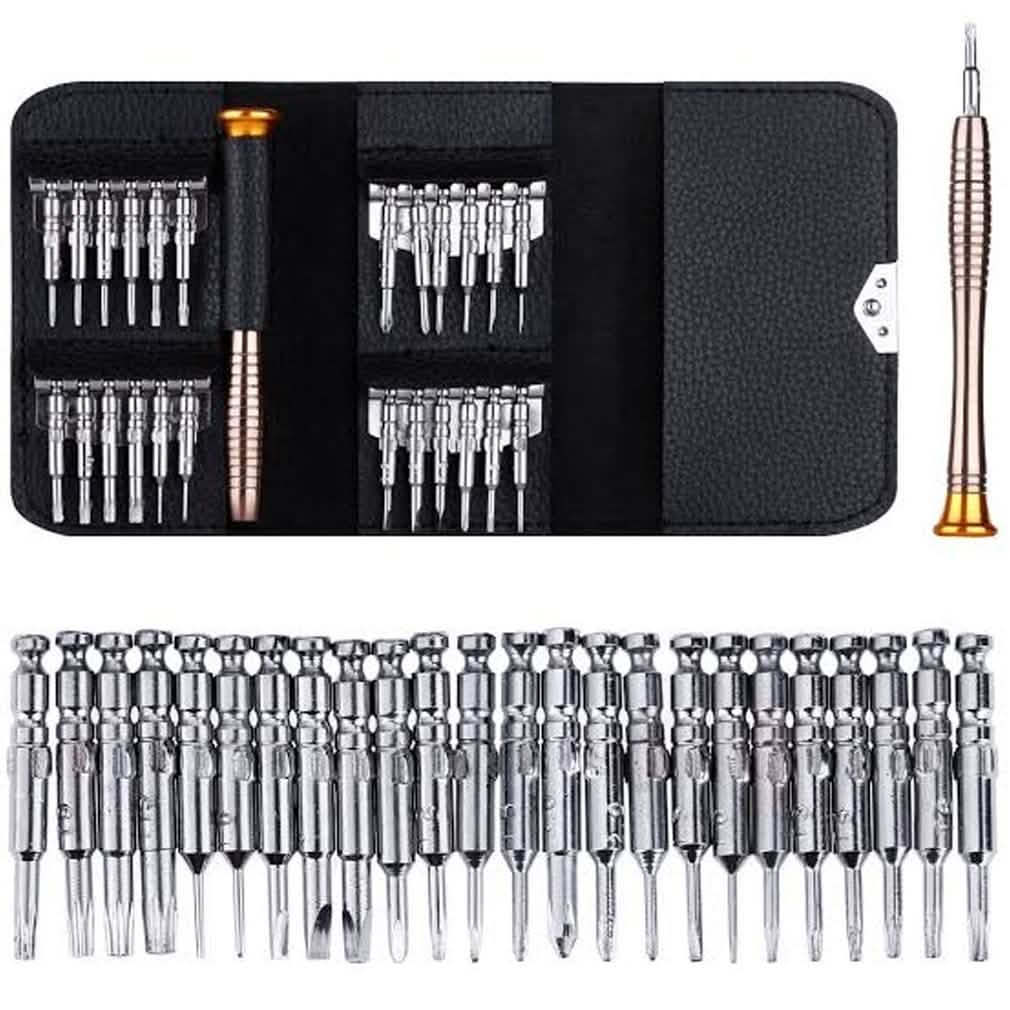 25-teiliges Präzisionsschraubendreher-Set im Taschenformat, Reparaturwerkzeuge