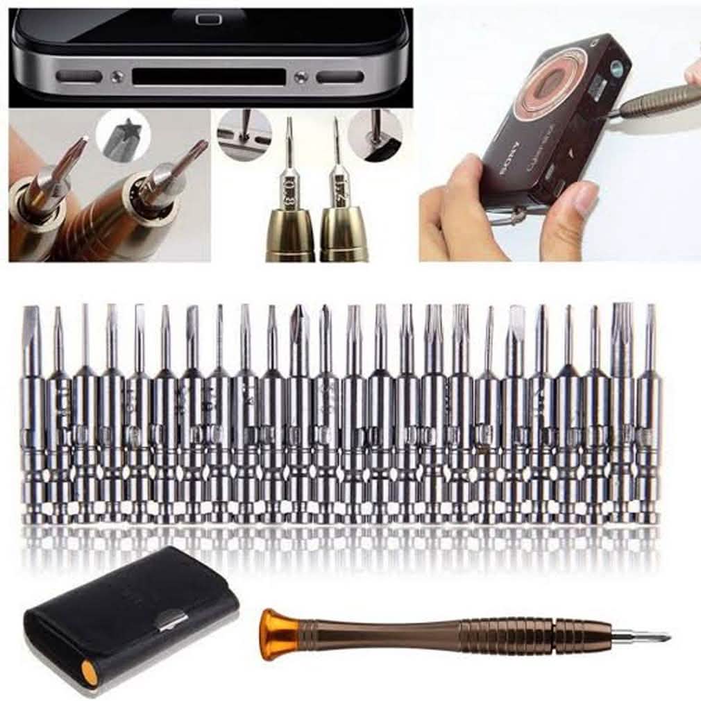 25-teiliges Präzisionsschraubendreher-Set im Taschenformat, Reparaturwerkzeuge