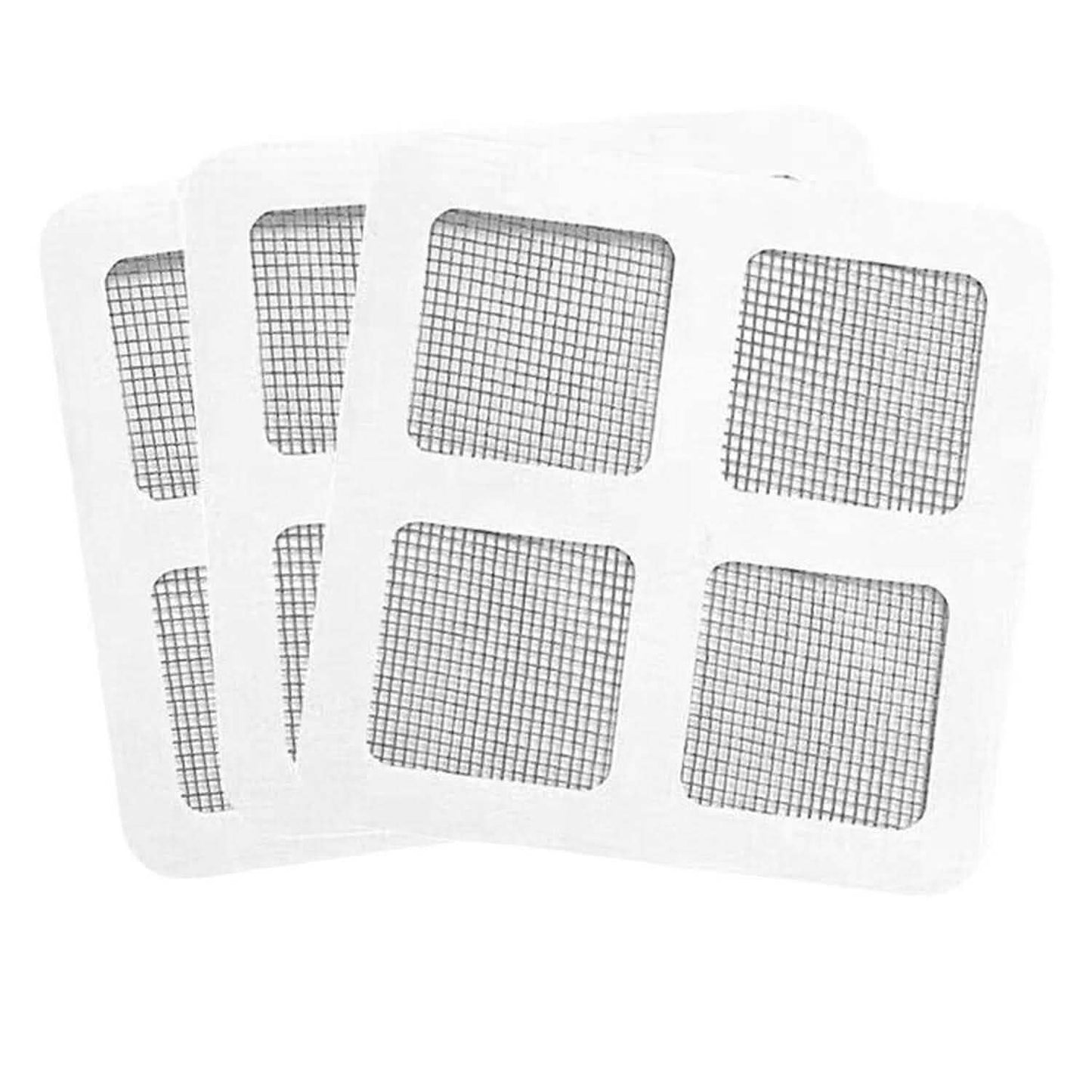 25er-Pack: 10 x 10 cm Einweg-Bodenablauf-Haarfänger-Aufkleber