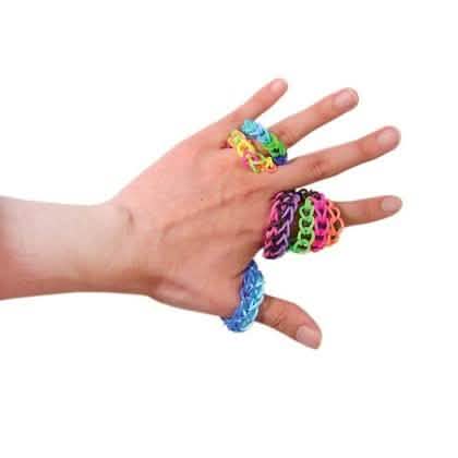 2504-teiliges Set: Bunte Silikon-Loom-Bänder mit Werkzeugen