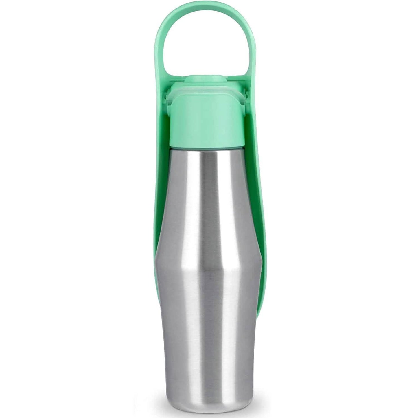 25oz Tragbarer Hunde-Wasserspender aus Edelstahl, auslaufsicheres Design