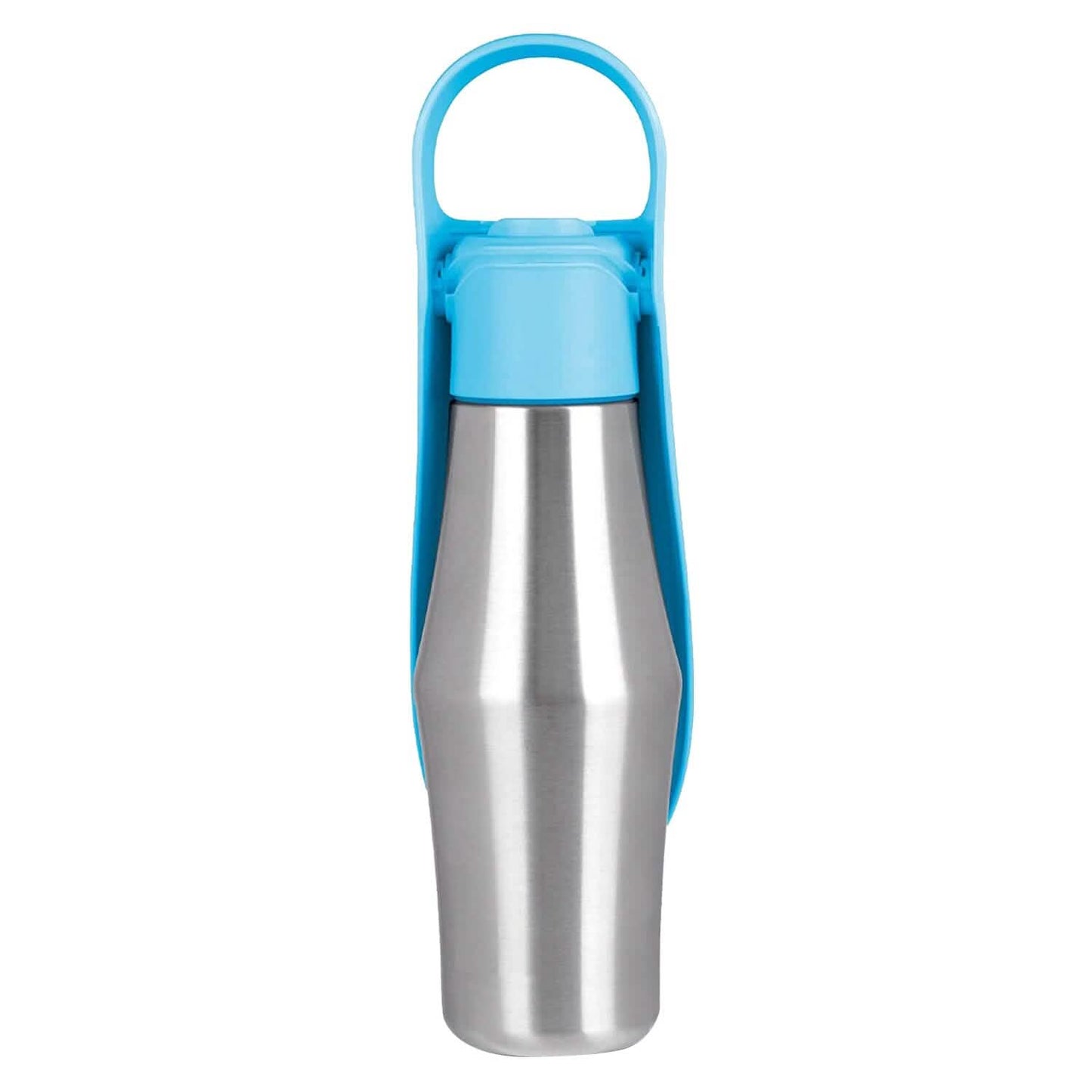 25oz Tragbarer Hunde-Wasserspender aus Edelstahl, auslaufsicheres Design