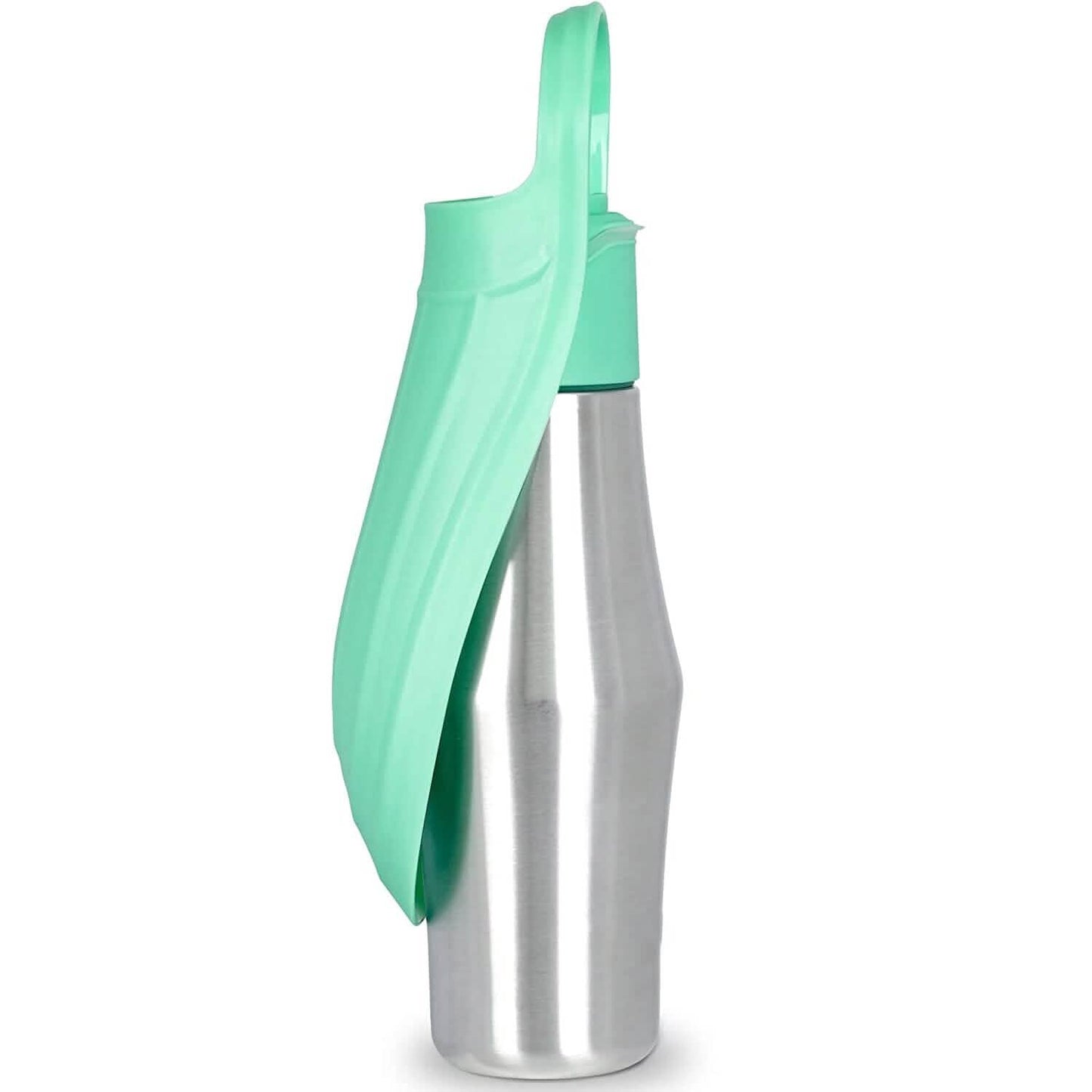 25oz Tragbarer Hunde-Wasserspender aus Edelstahl, auslaufsicheres Design