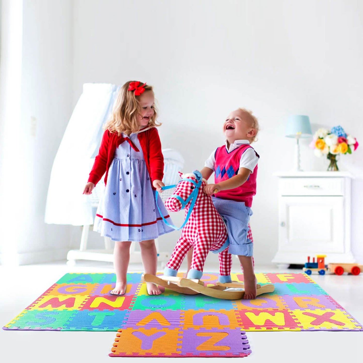 26-teilig: Alphabet-Spielmatte für Kleinkinder und Babys