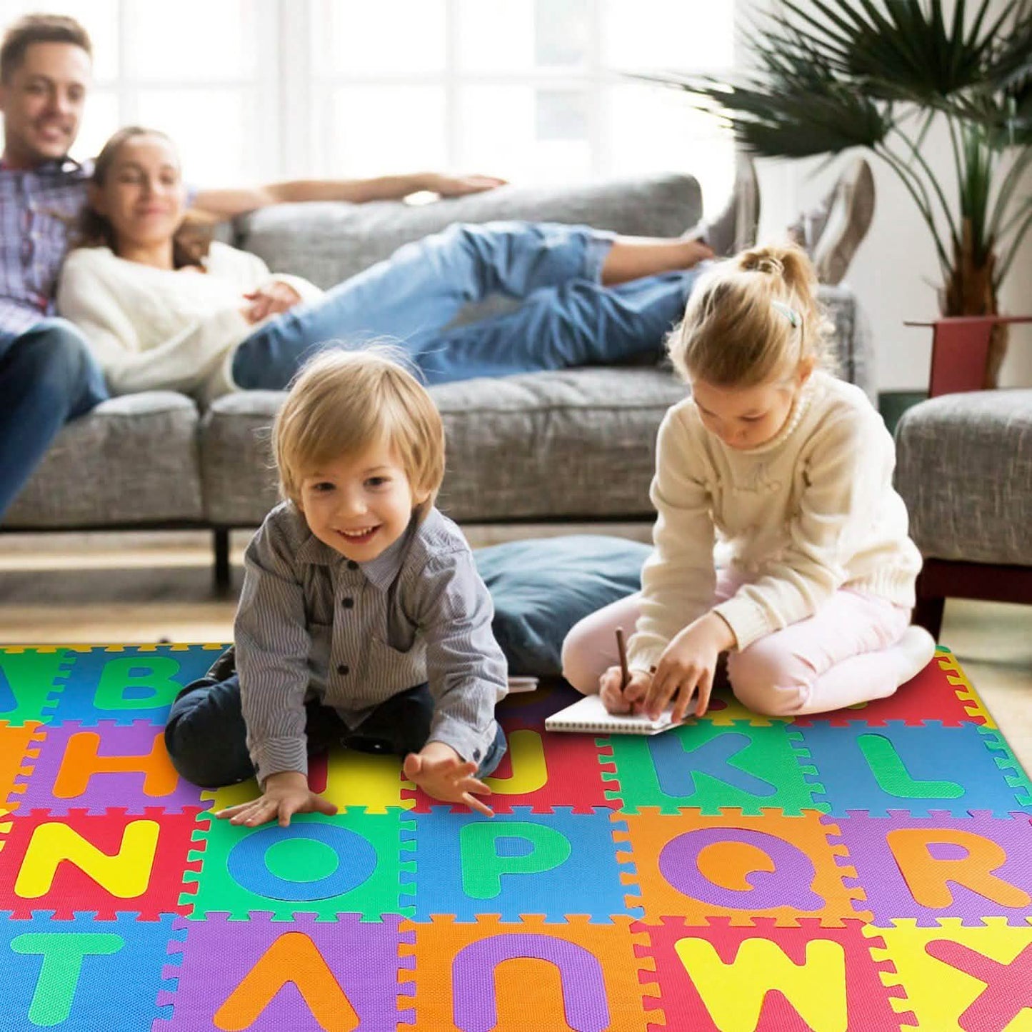 26-teilig: Alphabet-Spielmatte für Kleinkinder und Babys
