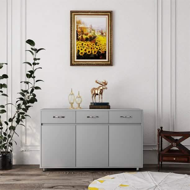 3-Schubladen-Anrichte, Sideboard, Buffetschrank