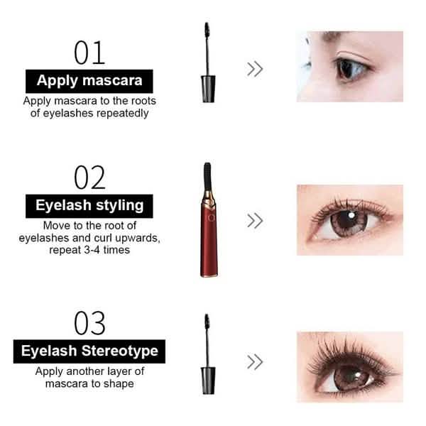 Elektrische beheizte Wimpernzange mit 3 Heizstufen