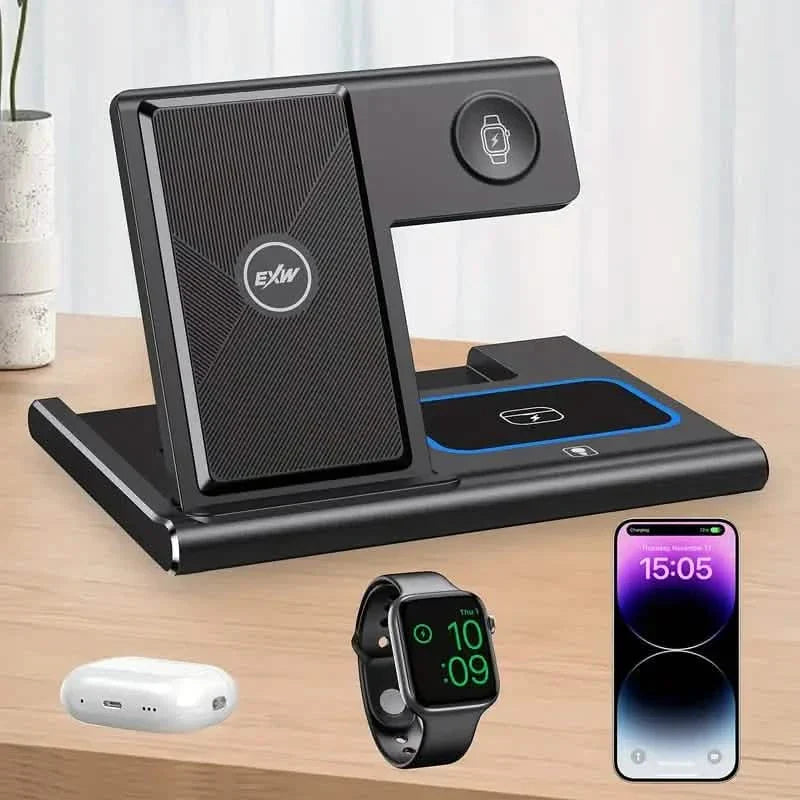 3-in-1 Multifunktionale praktische kabellose Ladestation