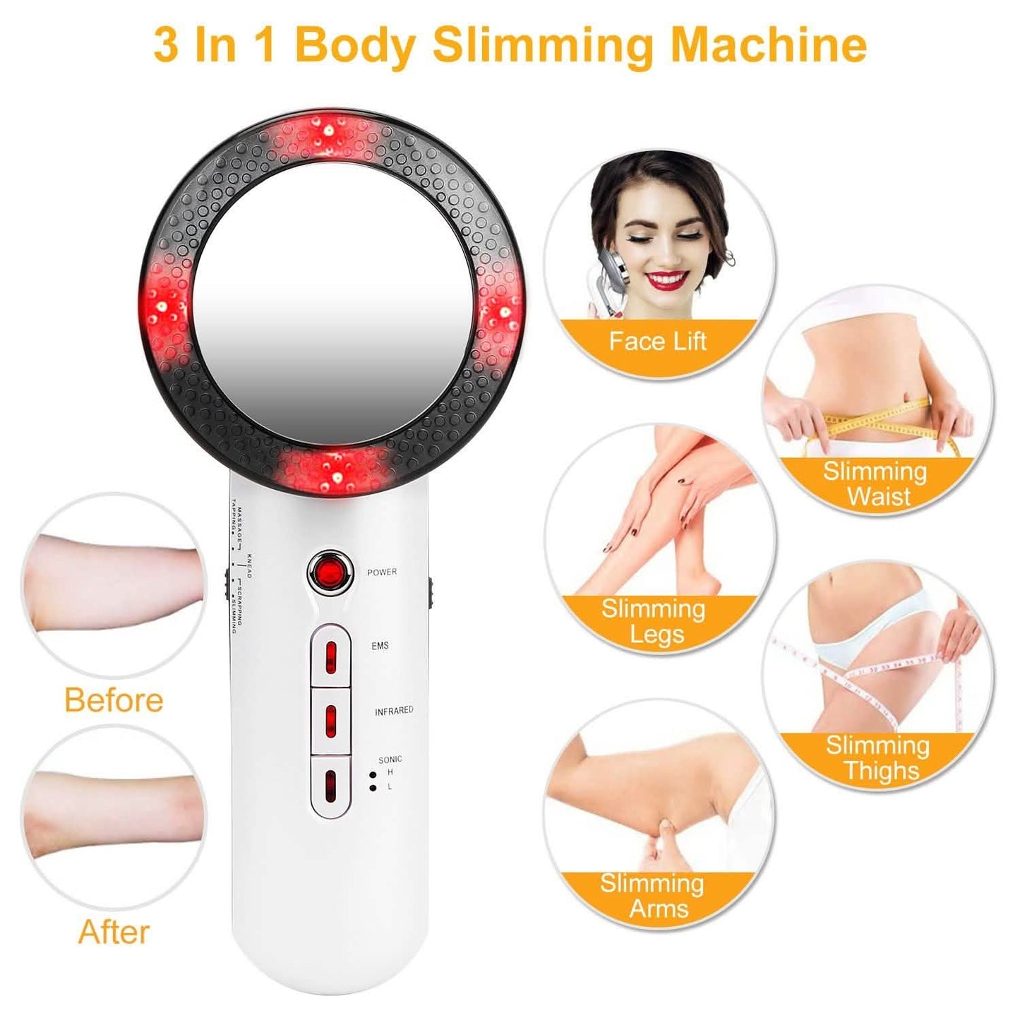 3-in-1 Multifunktionales EMS Infrarot Massagegerät Fettentferner