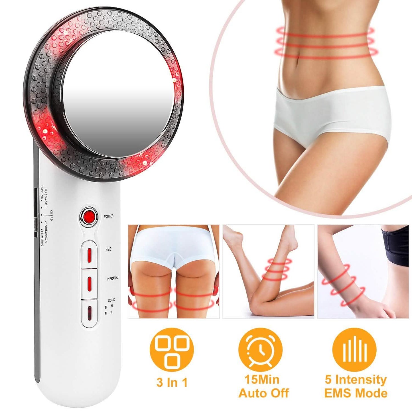 3-in-1 Multifunktionales EMS Infrarot Massagegerät Fettentferner