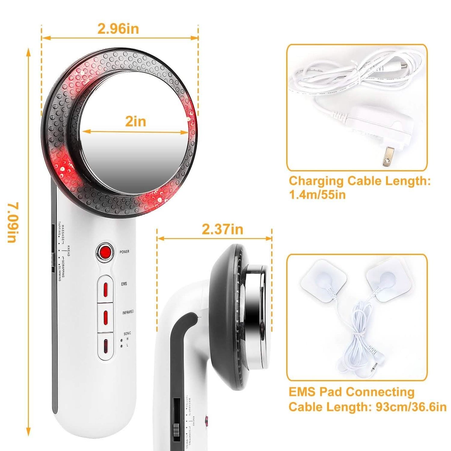 3-in-1 Multifunktionales EMS Infrarot Massagegerät Fettentferner