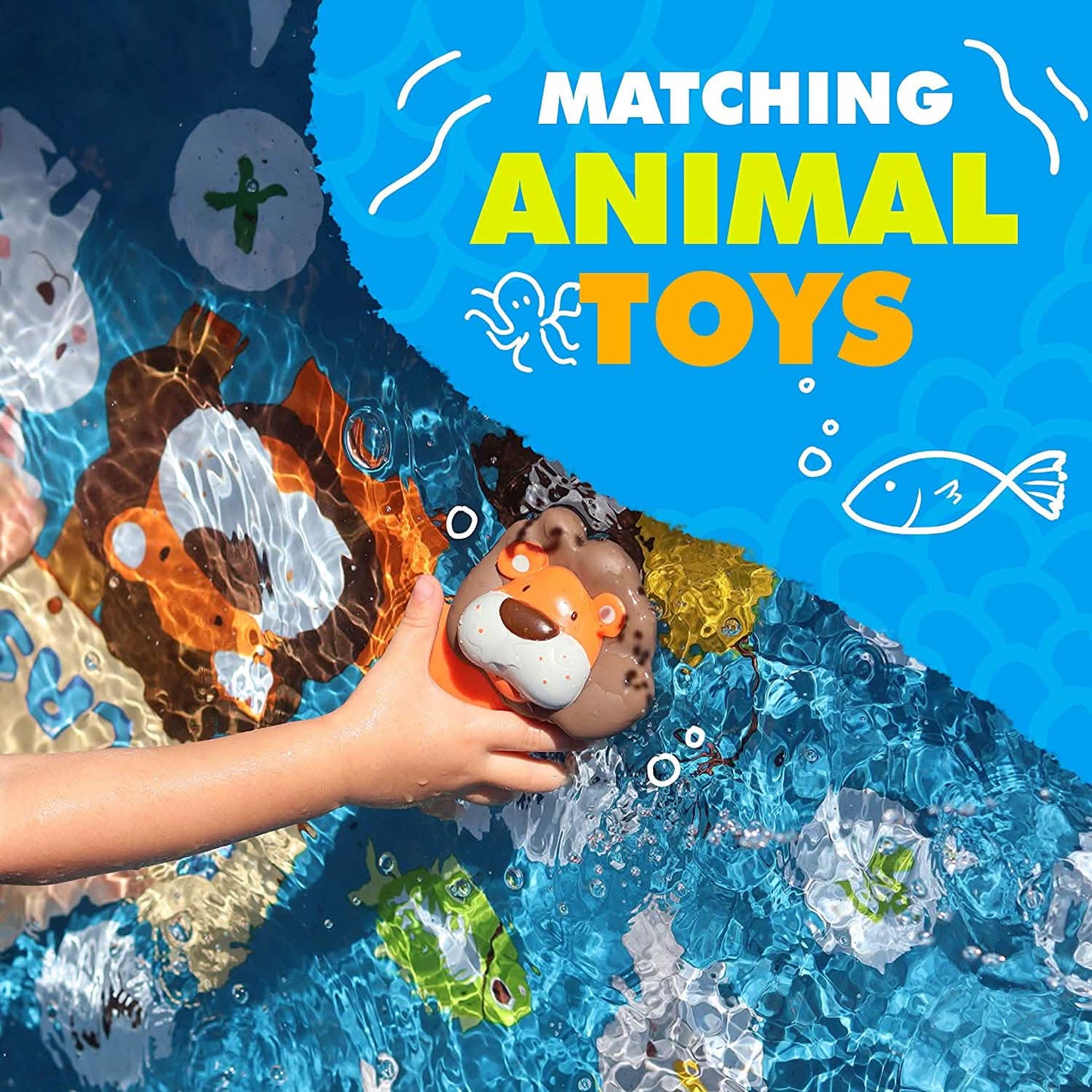 3-in-1-Wasserspielmatte mit Fontäne für Kinder