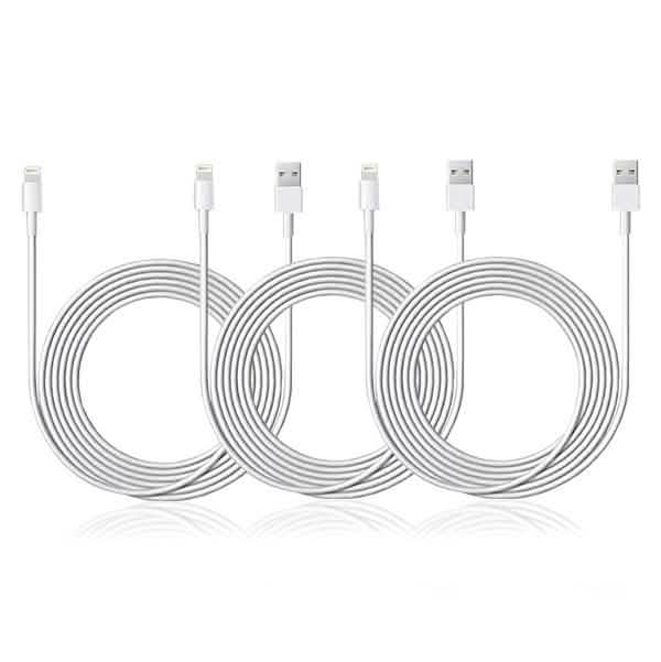 3er-Pack: 3 m langes Apple-zertifiziertes Lightning-Kabel