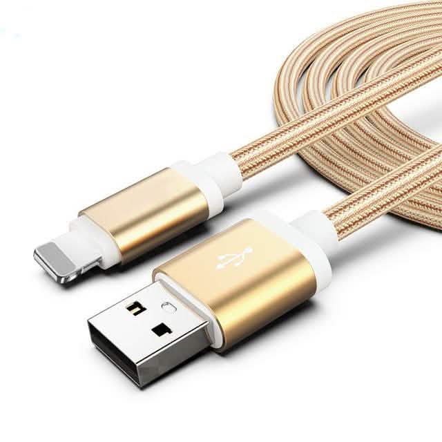 3er-Pack: 3 m robustes geflochtenes iPhone Lightning USB-Kabel