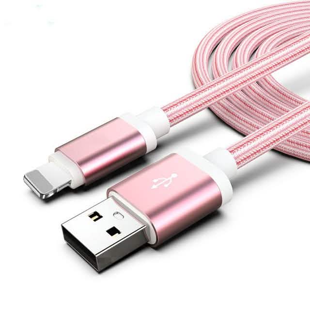 3er-Pack: 3 m robustes geflochtenes iPhone Lightning USB-Kabel