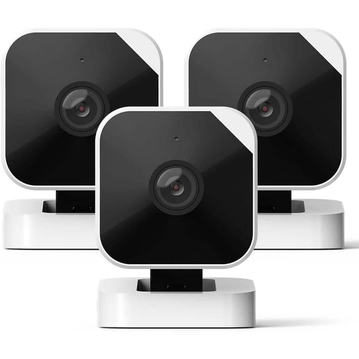 3er-Pack: Abode Cam 2 | WLAN-Überwachungskamera für Innen und Außen mit Full-Color-Low-Light-Video, Bewegungserkennung und Zwei-Wege-Audio (Generalüberholt)