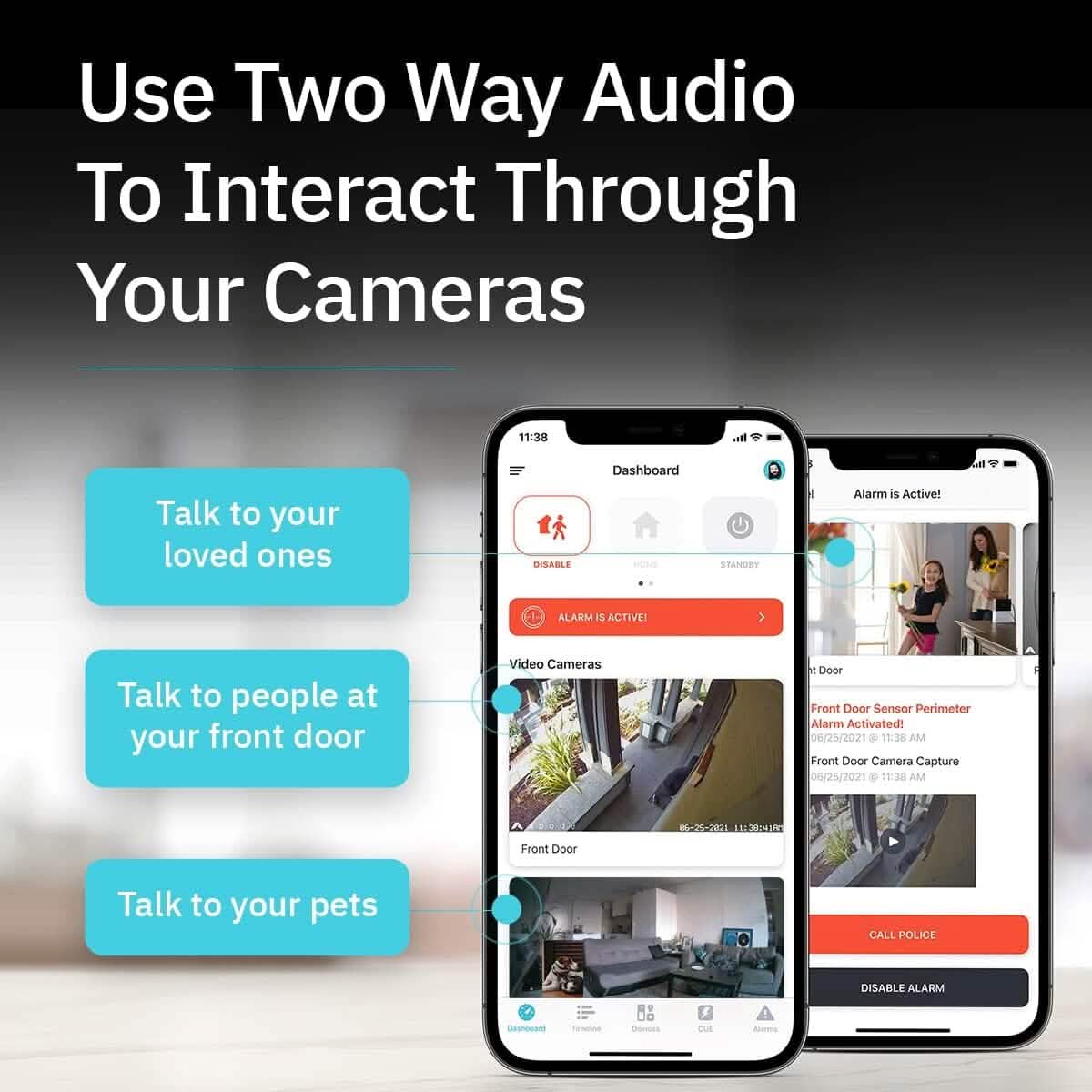 3er-Pack: Abode Cam 2 | WLAN-Überwachungskamera für Innen und Außen mit Full-Color-Low-Light-Video, Bewegungserkennung und Zwei-Wege-Audio (Generalüberholt)