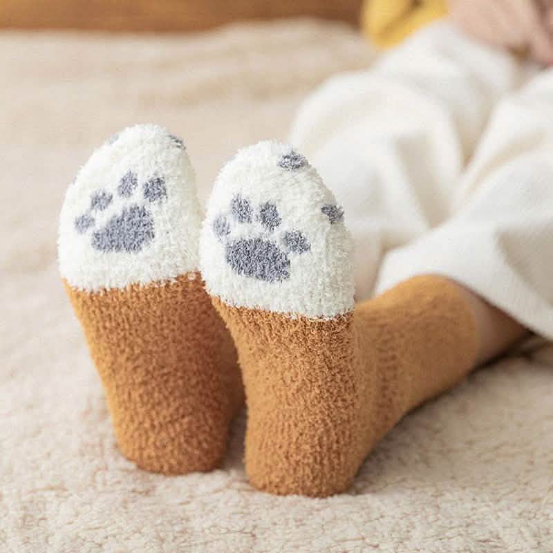 3er-Pack: Katzenkrallen-Socken für Herbst und Winter