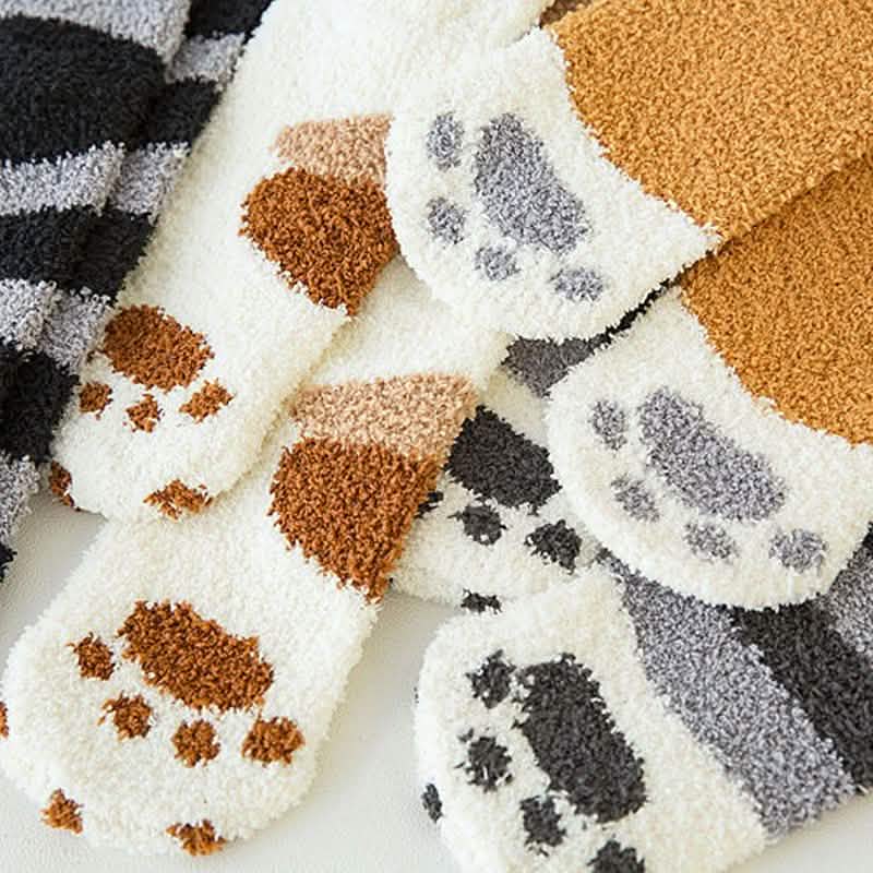 3er-Pack: Katzenkrallen-Socken für Herbst und Winter