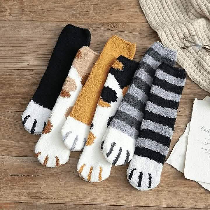 3er-Pack: Katzenkrallen-Socken für Herbst und Winter
