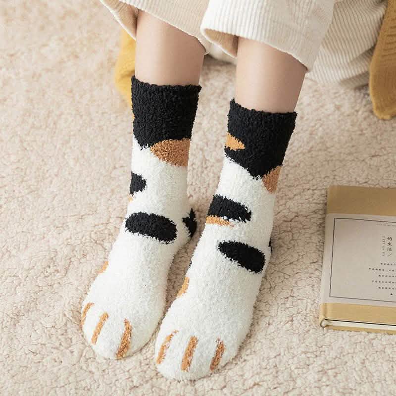 3er-Pack: Katzenkrallen-Socken für Herbst und Winter