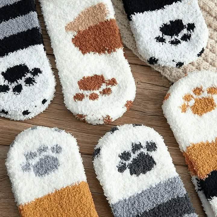 3er-Pack: Katzenkrallen-Socken für Herbst und Winter
