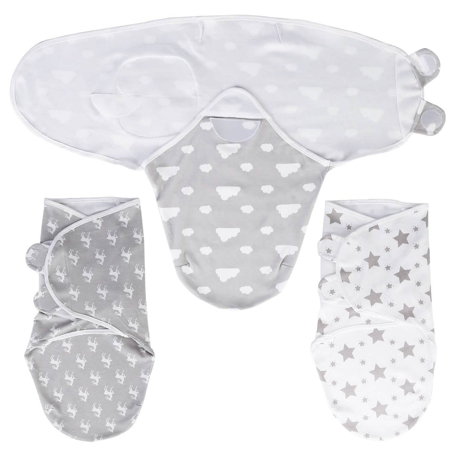 3er-Pack: Baby-Pucktuch