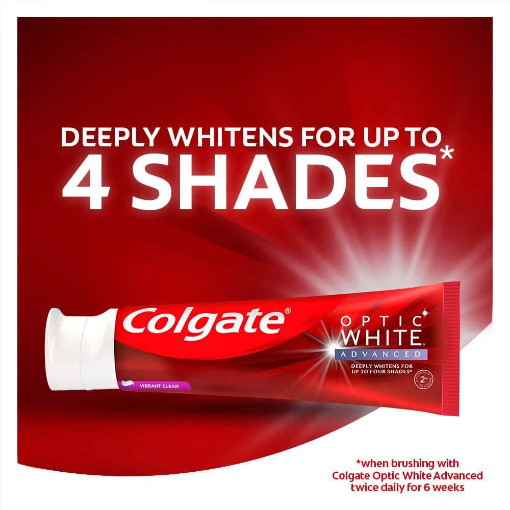 3er-Pack: Colgate Optic White Advanced Zahnaufhellungszahnpasta