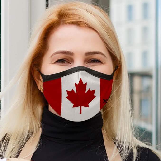 3er-Pack: Doppellagige waschbare und wiederverwendbare Flaggenmasken mit verstellbarer Schlaufe